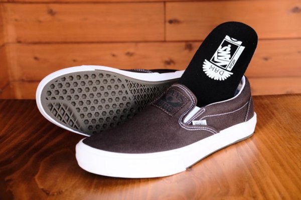 画像1: VANS BMX SLIP-ON (DAKOTA ROCHE)(brown/white) (1)