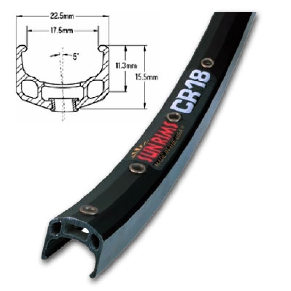 画像1: SUN RINGLE CR18(1-3/8)RIM  (1)